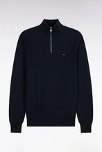 Load image into Gallery viewer, Eden Park - Honeycomb Cotton Quarter-Zip, Navy
