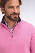 Load image into Gallery viewer, Eden Park - Cotton Trucker Neck Quarter-Zip, Pink
