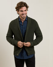 Load image into Gallery viewer, Magee - Inver Rib Cardigan, Forest Green
