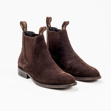 Load image into Gallery viewer, Sloane - Richmond Suede Chelsea Boot, Dark Brown, Janice
