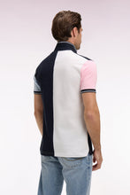 Load image into Gallery viewer, Eden Park - Two-Tone Cotton Polo Shirt, Black &amp; White
