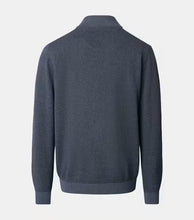 Load image into Gallery viewer, Casa Moda - Knit Troyer Half-Zip Sweater, Silver Blue
