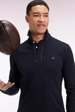 Load image into Gallery viewer, Eden Park - Long-sleeve Cotton Polo Shirt, Navy
