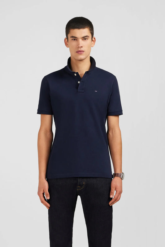 Eden Park - Pima Cotton Stretch Polo Shirt, Navy