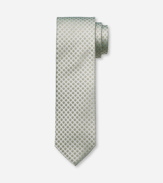 Olymp- Silk Pokadot Tie, Putty