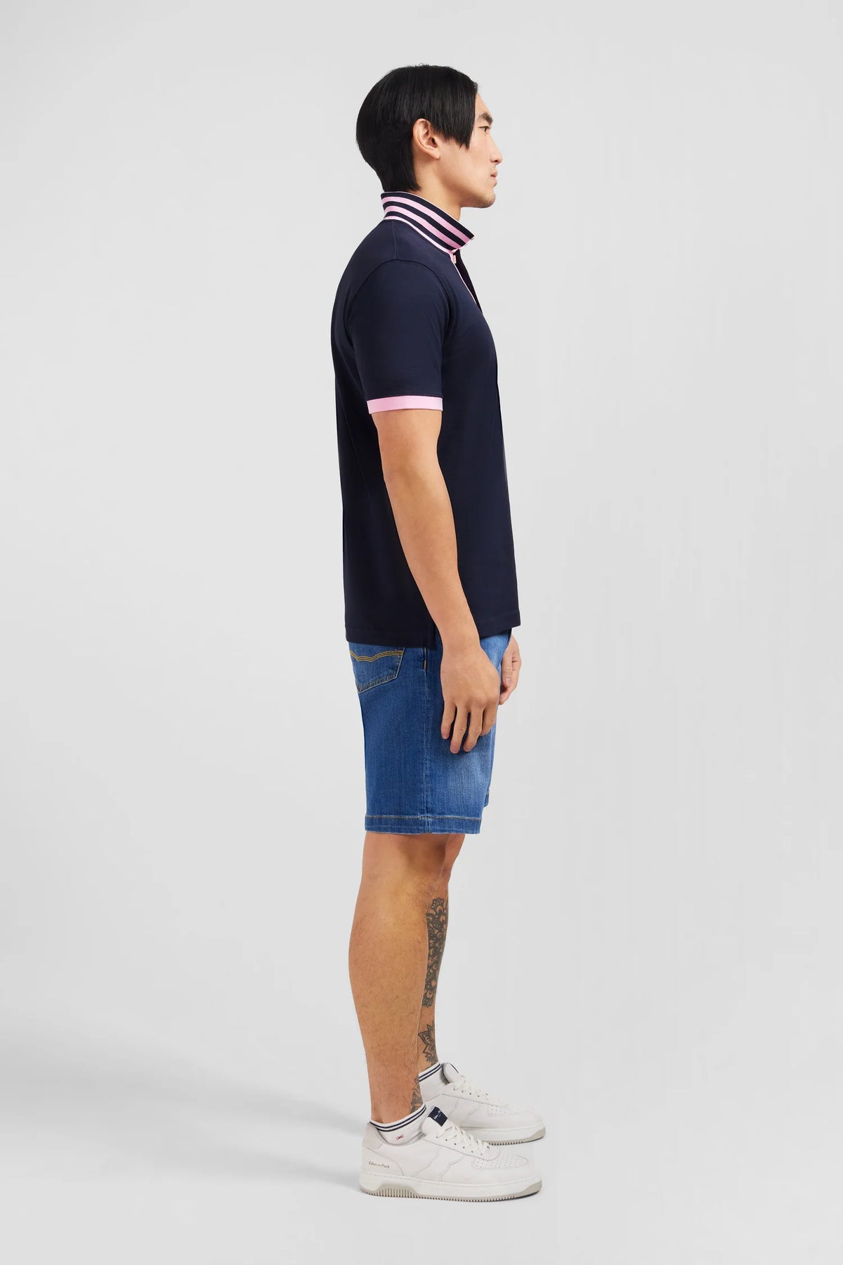 Eden Park - Pima Cotton Polo Shirt, Navy (S & XL Only)