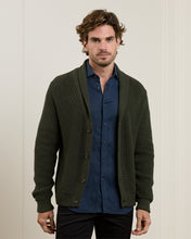 Load image into Gallery viewer, Magee - Inver Rib Cardigan, Forest Green
