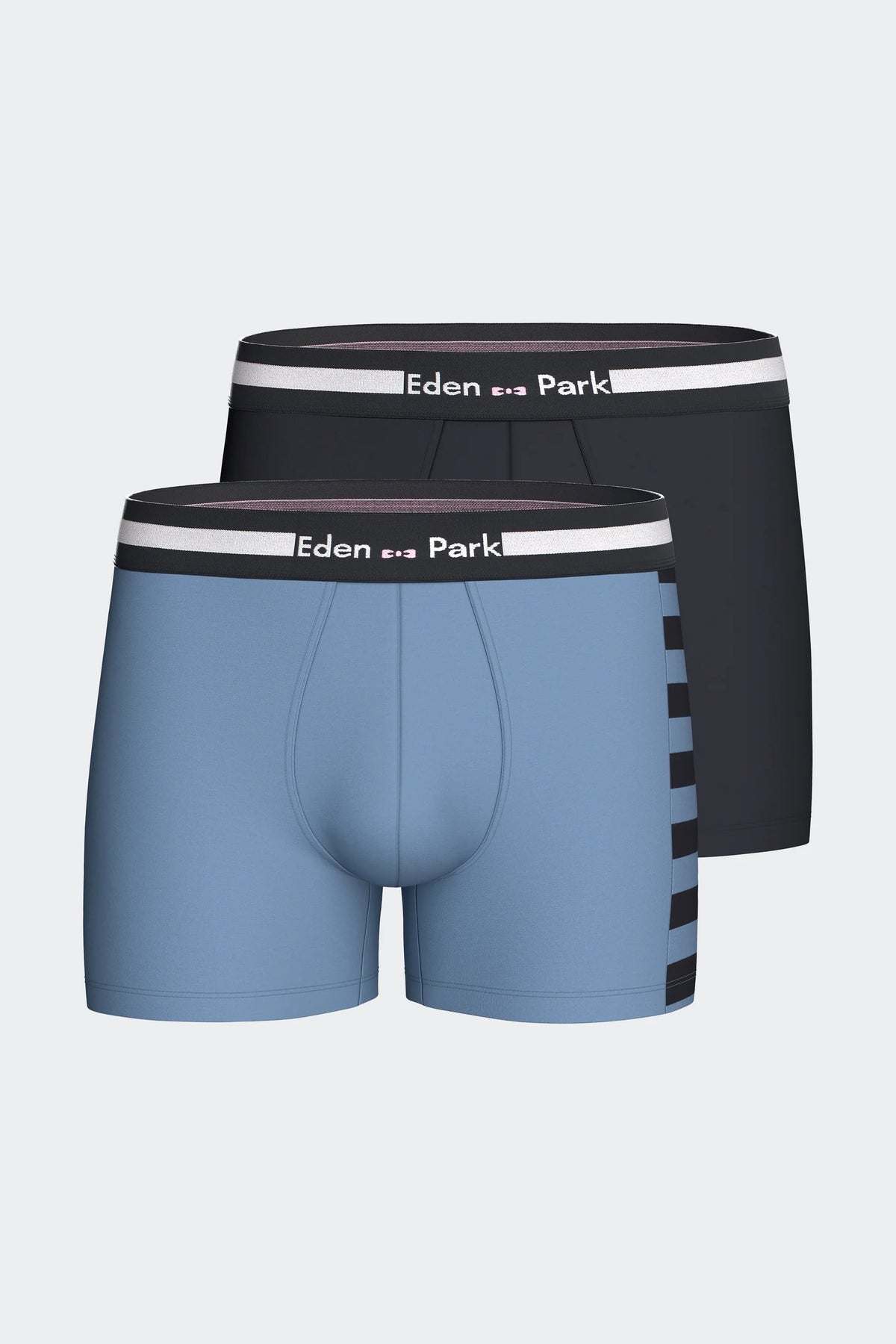Eden Park - Two Pack Cotton Stretch Trunks, Navy / Sky