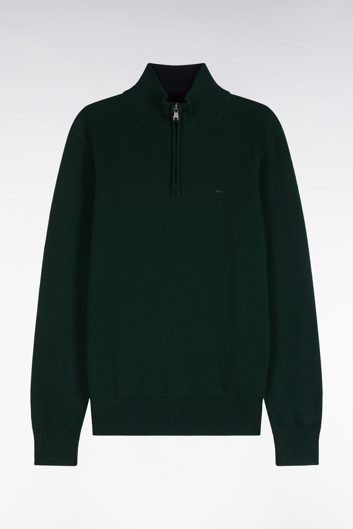 Eden Park - Cotton Trucker Neck Quarter-Zip, Green