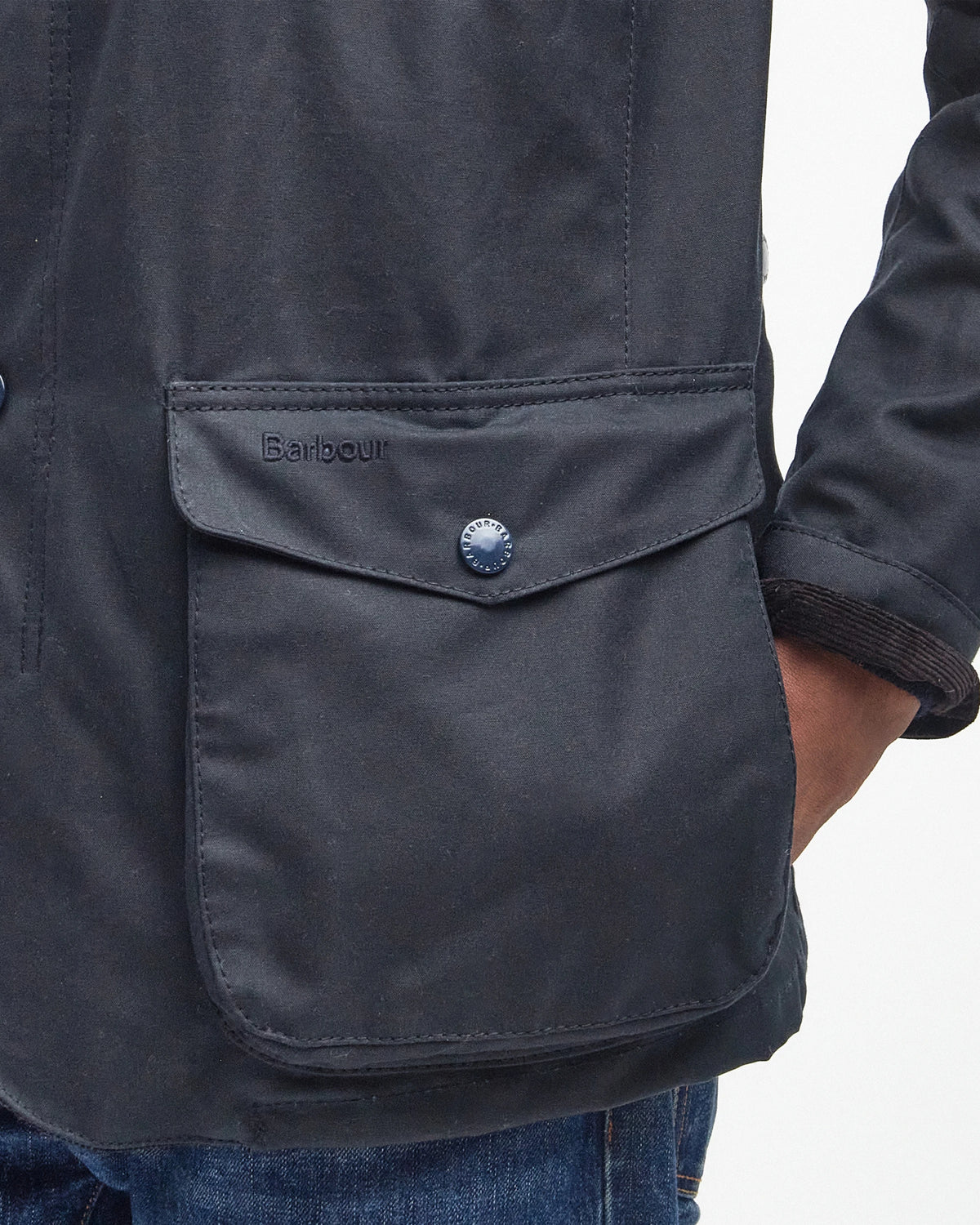 Barbour - Ogston Wax Jacket, Navy