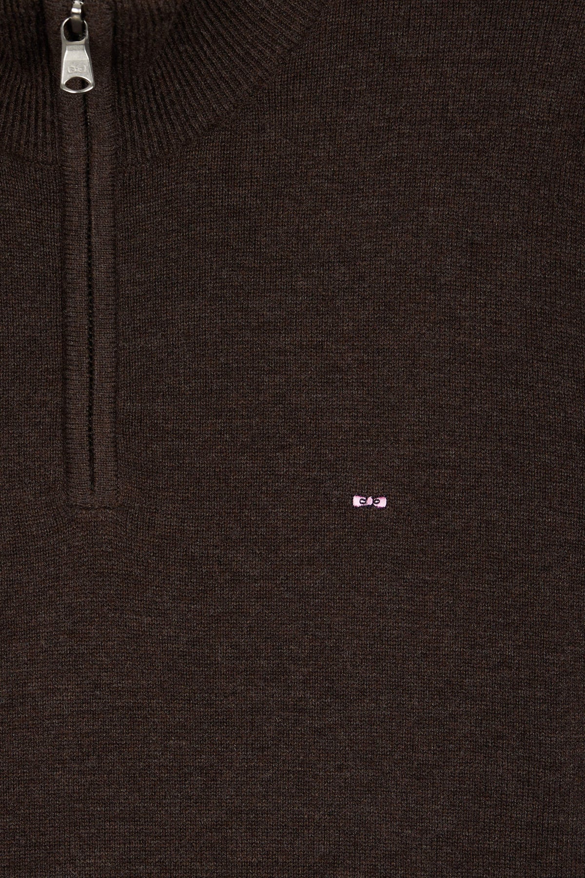 Eden Park - Wool Blend Trucker Neck Quarter-Zip, Brown (M & XXL Only)