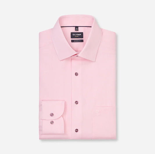OLYMP - Luxor Modern Fit Business Shirt, Light Rosé