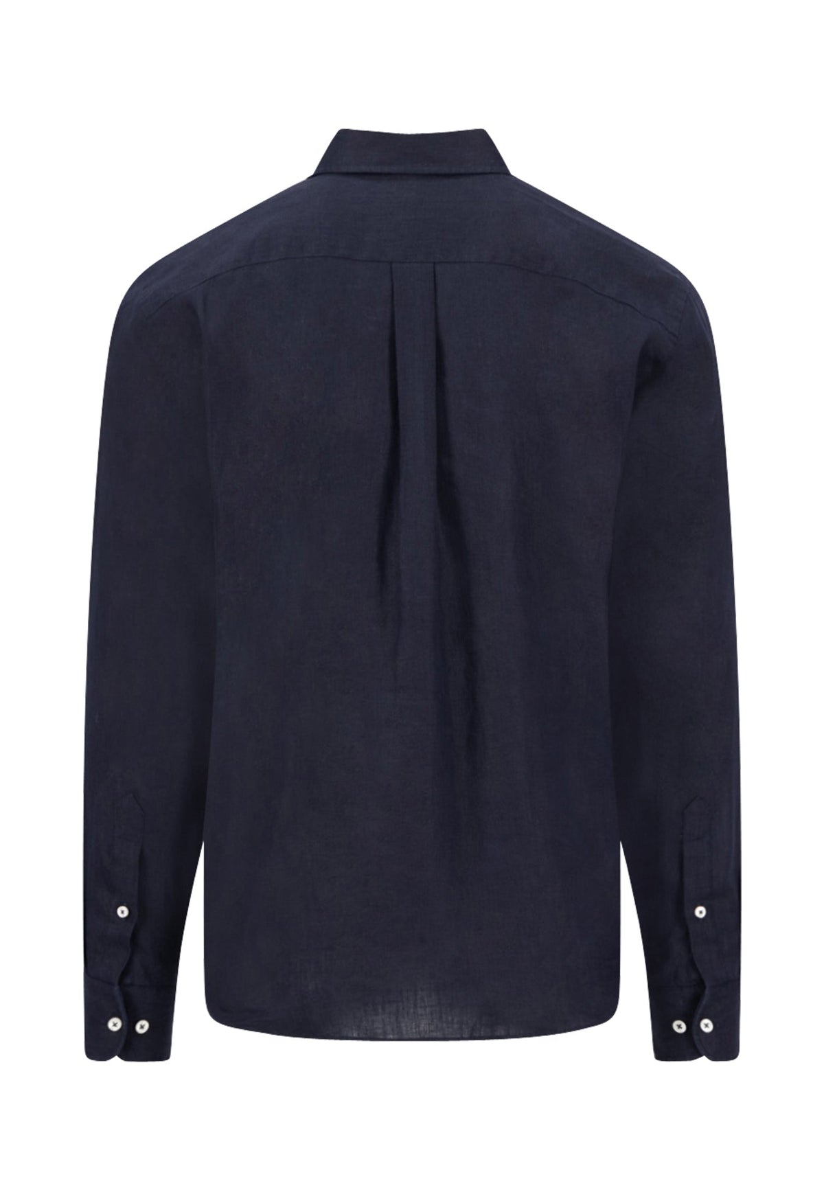 Fynch-Hatton - Linen Button-Down Collar Shirt, Navy