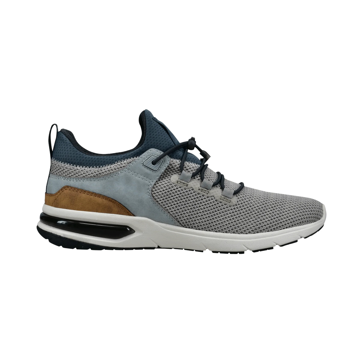 Bugatti - Mesh Casual Trainer, Beige/Dark Grey, Bert