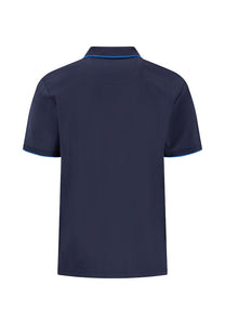 Fynch Hatton - Interlock Cotton Polo, Navy