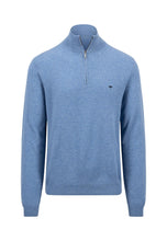 Load image into Gallery viewer, Fynch Hatton - 3XL, Half Zip Knit Jumper, Cloud Blue
