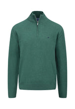 Load image into Gallery viewer, Fynch Hatton - Cotton Half Zip, Dark Emerald
