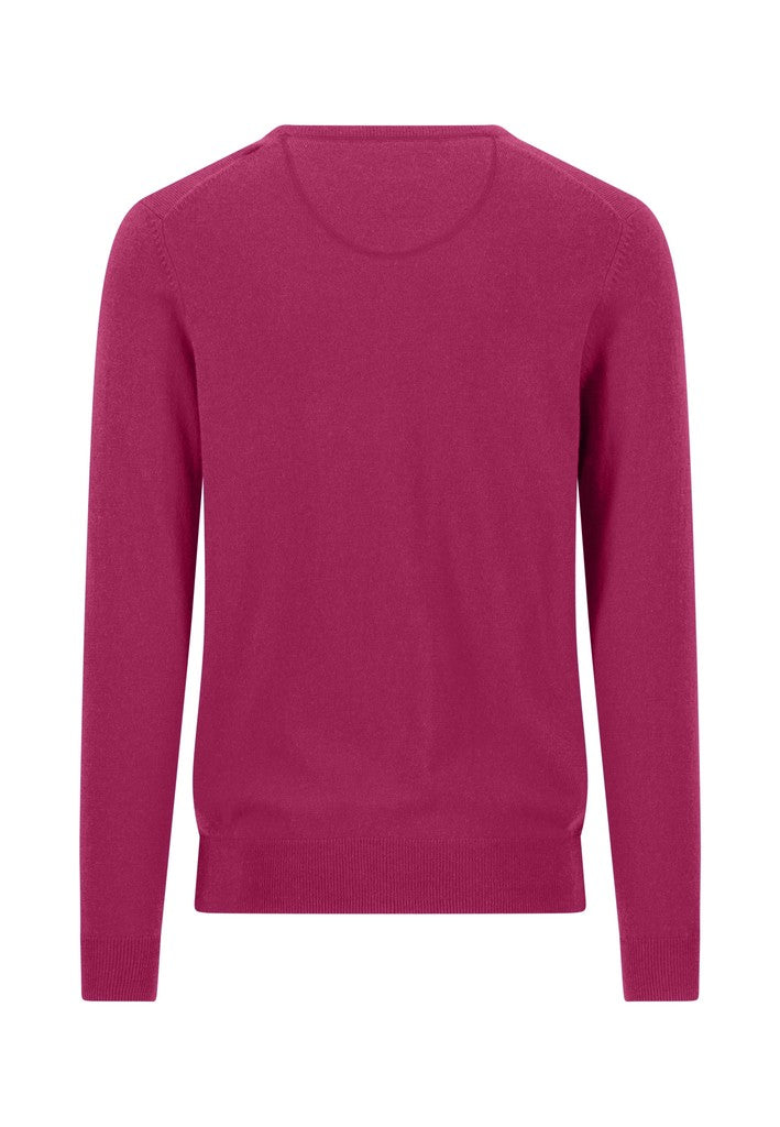 Fynch-Hatton - Merino Cashmere V-Neck, Grape