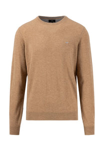 Fynch Hatton - Knit Sweater, Merino Cashmere, Camel