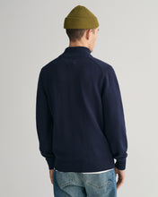 Load image into Gallery viewer, GANT - Casual Cotton Half-Zip Sweater, Evening Blue

