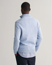 Load image into Gallery viewer, GANT - Casual Cotton Half-Zip, LT Blue Melange (2XL only)
