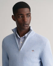 Load image into Gallery viewer, GANT - Casual Cotton Half-Zip, LT Blue Melange (2XL only)
