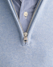 Load image into Gallery viewer, GANT - Casual Cotton Half-Zip, LT Blue Melange (2XL only)
