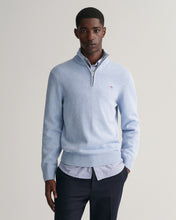 Load image into Gallery viewer, GANT - Casual Cotton Half-Zip, LT Blue Melange (2XL only)
