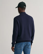 Load image into Gallery viewer, GANT - Casual Cotton Zip Cardigan, Evening Blue
