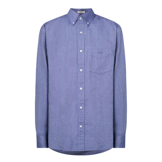GANT - Reg Oxford Dobby Dot Shirt, Persian Blue (M Only)