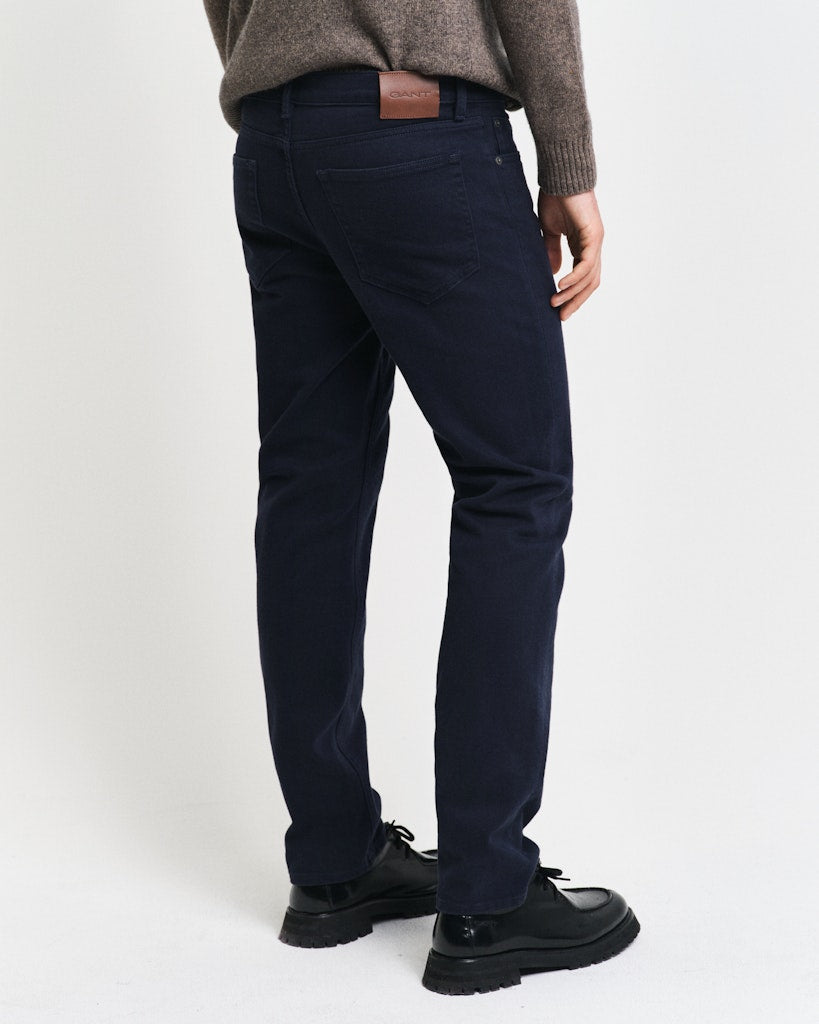 Gant - Regular Dyed Twill Jeans, Evening Blue