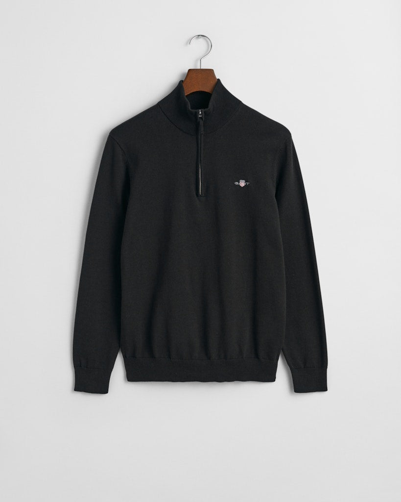 Gant - Classic Cotton Half Zip, Black