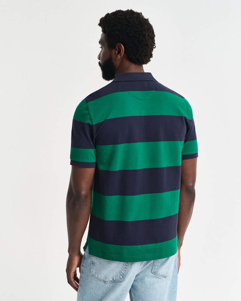 GANT - Block Stripe Polo, Deep Green