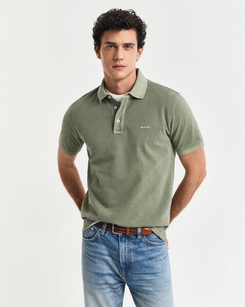 GANT - Sunfaded SS Polo, Kalamata Green