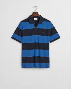 GANT - Block Stripe Polo, Rich Blue