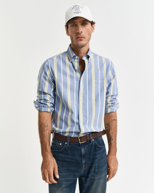 GANT - Reg Archive Oxford Stripe, Rich Blue