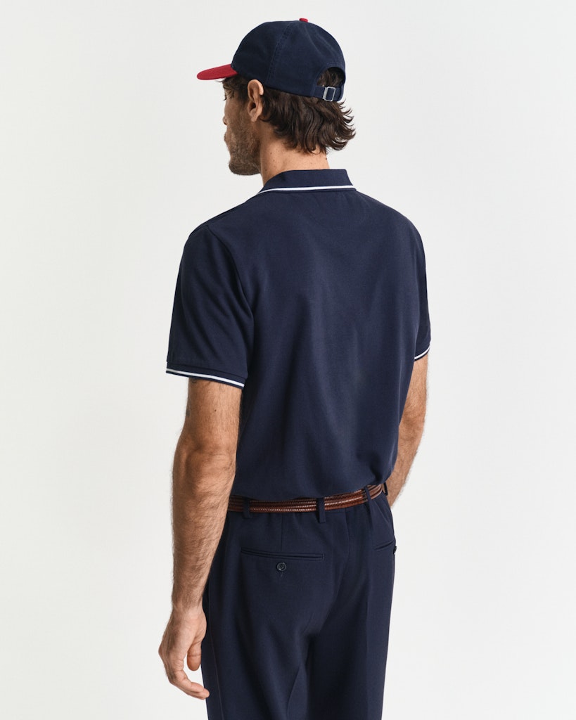 Gant - Tipping SS Pique Polo, Navy
