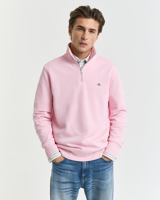 GANT - Reg Shield Halfzip Sweat, California Pink