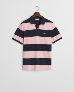 GANT - Block Stripe Polo, California Pink