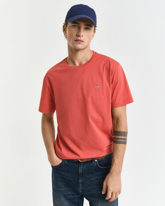 GANT - Regular Shield SS T-Shirt, Brick Red
