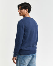 Load image into Gallery viewer, GANT - Classic Cotton V-Neck, Jeans Blue Melange
