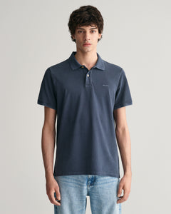 GANT - Sunfaded Pique SS Rugger Polo Shirt, Evening Blue