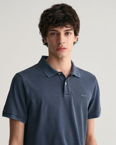 GANT - Sunfaded Pique SS Rugger Polo Shirt, Evening Blue