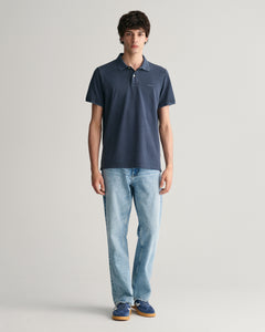 GANT - Sunfaded Pique SS Rugger Polo Shirt, Evening Blue