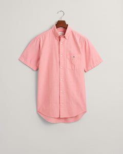 GANT - Oxford SS Shirt, Sunset Pink
