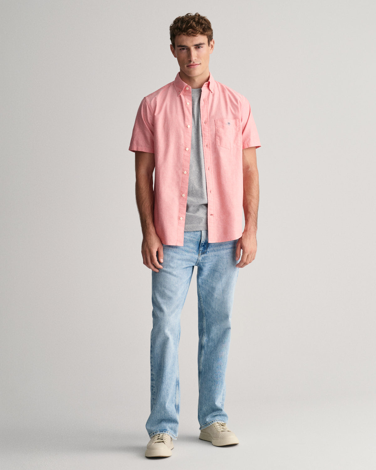 GANT - Oxford SS Shirt, Sunset Pink
