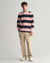 Load image into Gallery viewer, GANT - Reg Shield Barstripe Heavy Rugger, Bubblegum Pink
