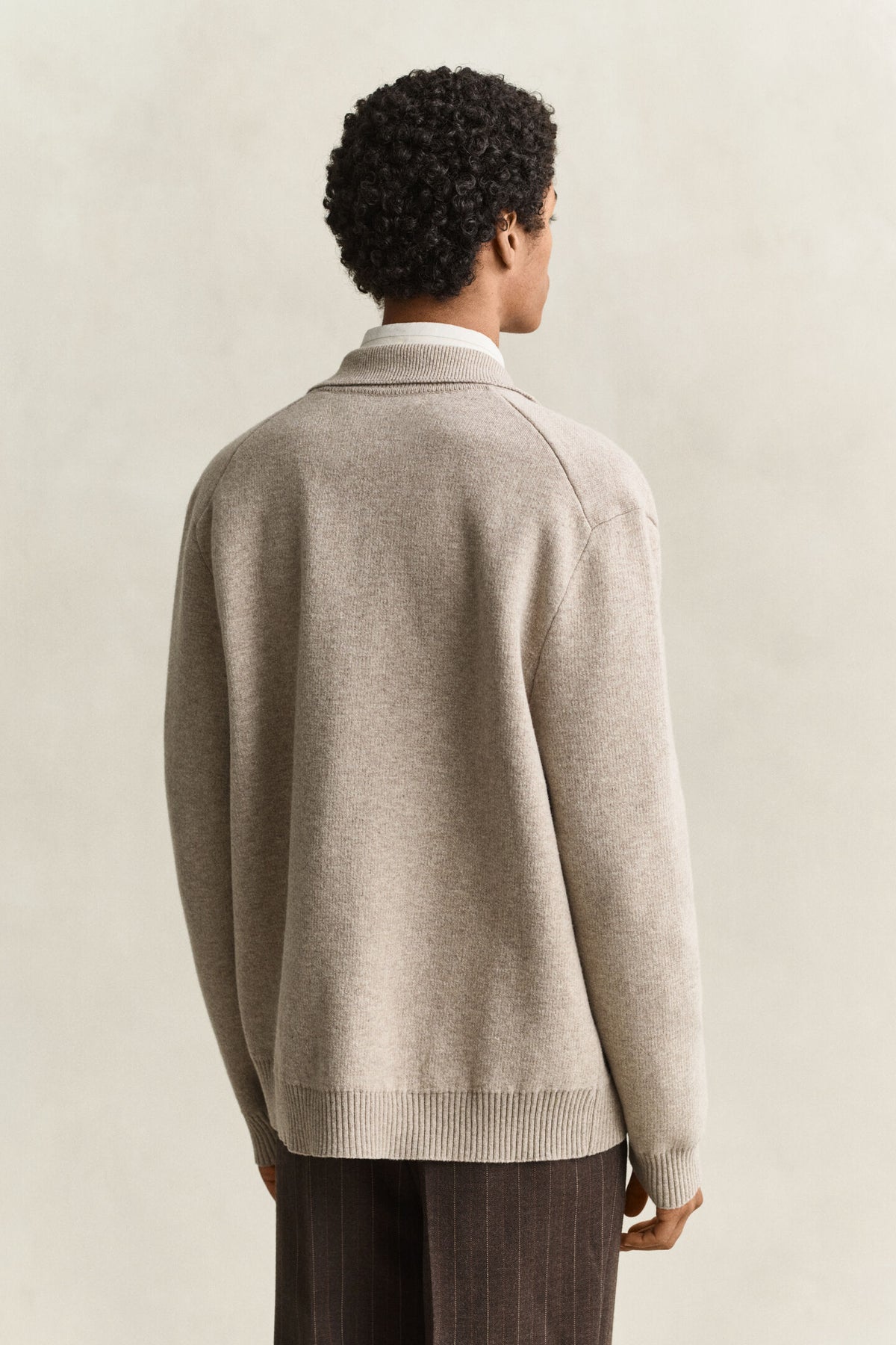 Gant - Double Knit Overshirt, Sand Melange