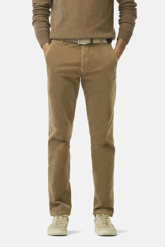 Meyer - Roma Cotton Active Corduroy Trousers, Cappuccino