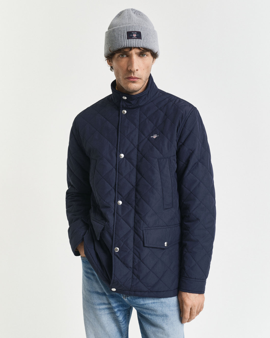 GANT - Quilted Windcheater Mid Jacket, Evening Blue